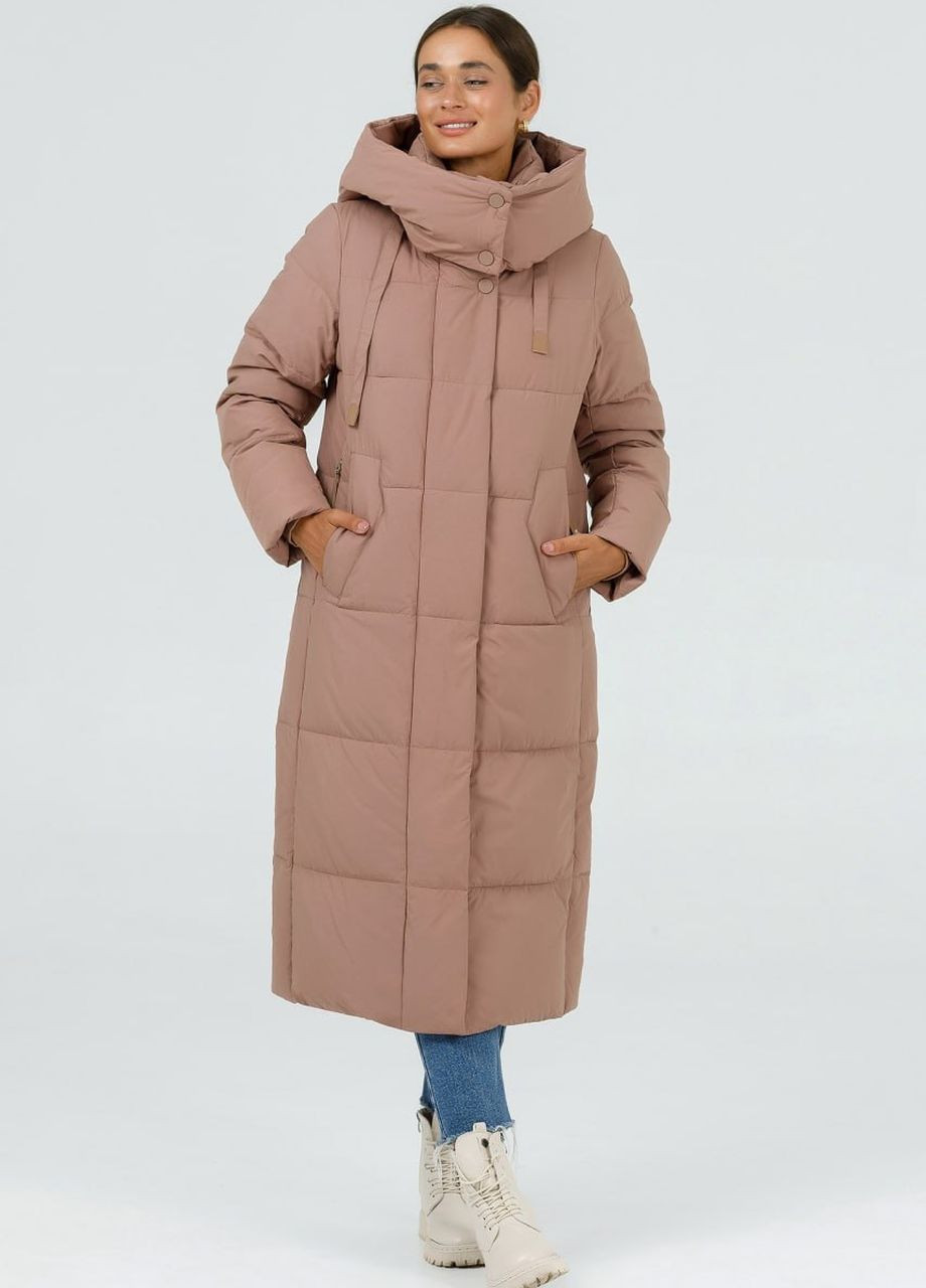 Бежевая зимняя пальто зимнее женское бежевый Snow Owl