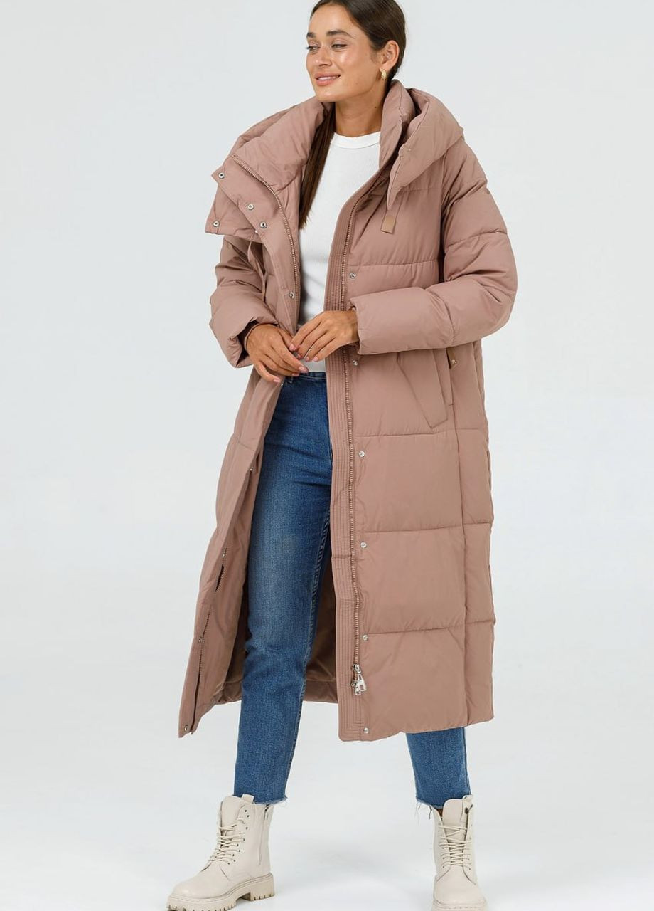 Бежевая зимняя пальто зимнее женское бежевый Snow Owl