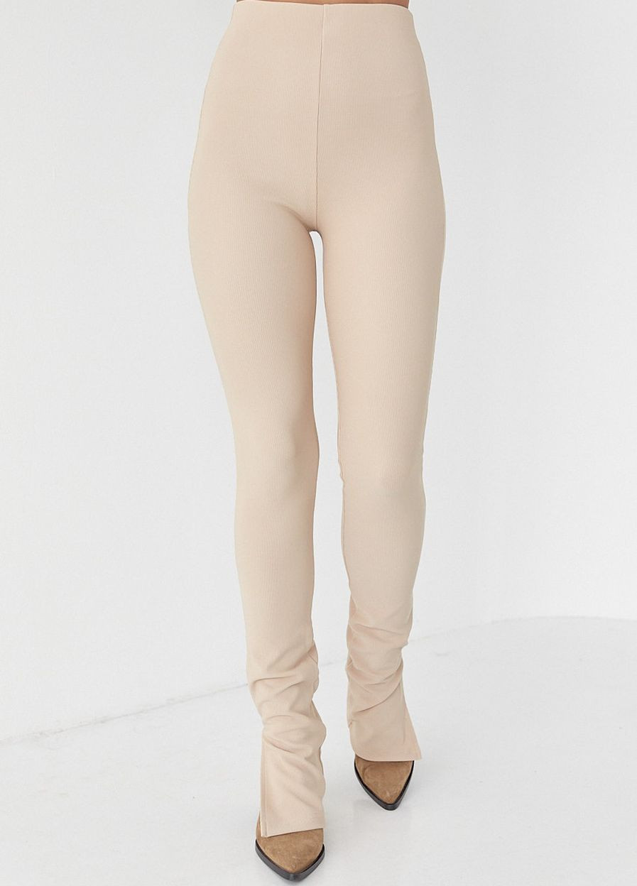 Жіночі лосини з еластичного трикотажу з розрізами Lurex (262603658)