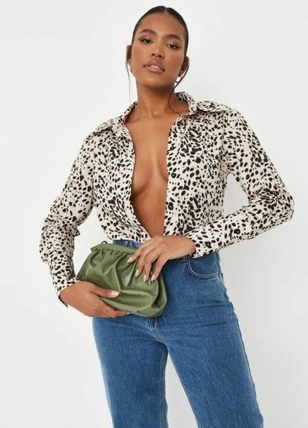 Бежевая рубашка Missguided