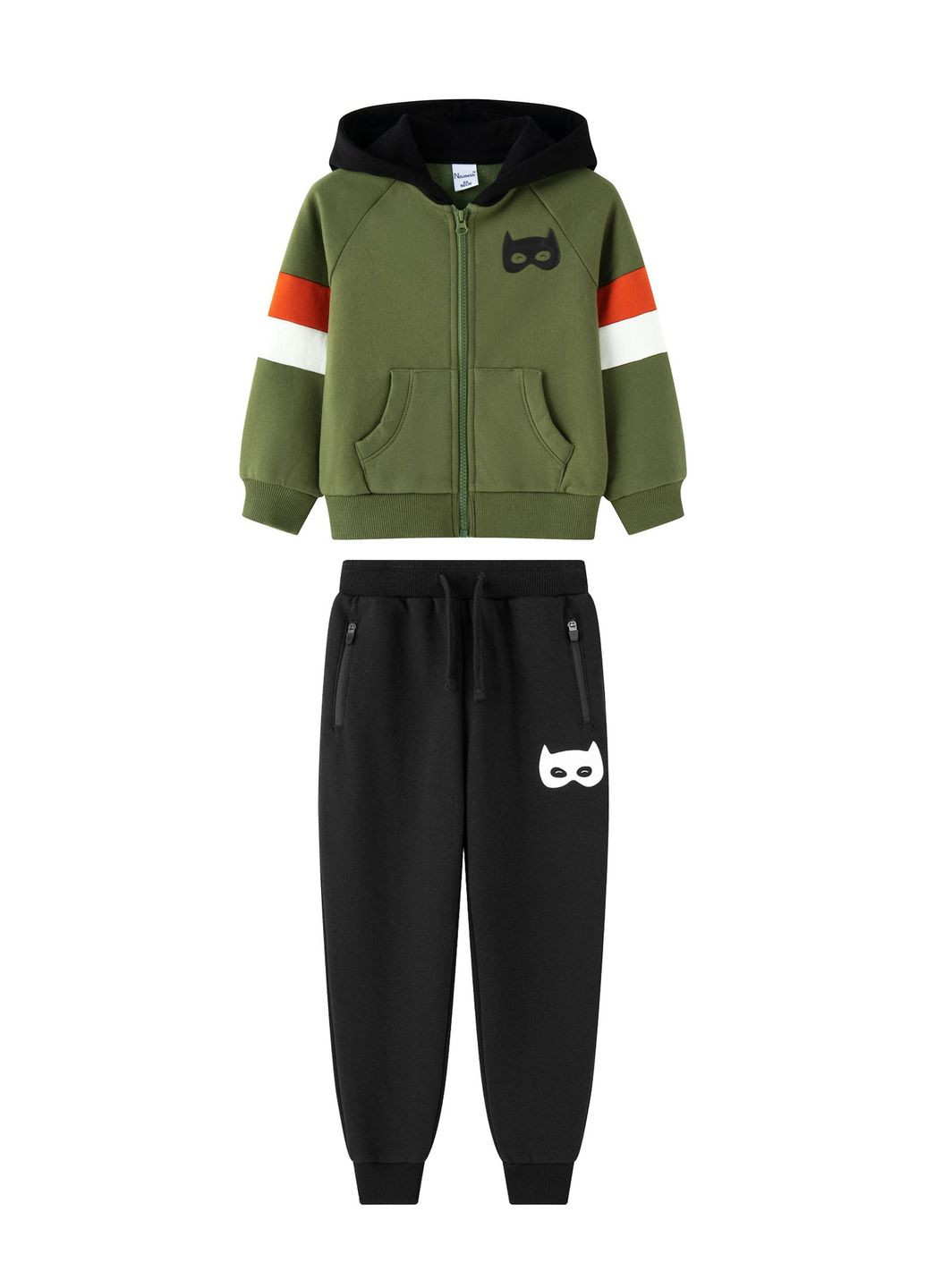 Стильный спортивный костюм для мальчика зеленый с черным Yumster (262609461)