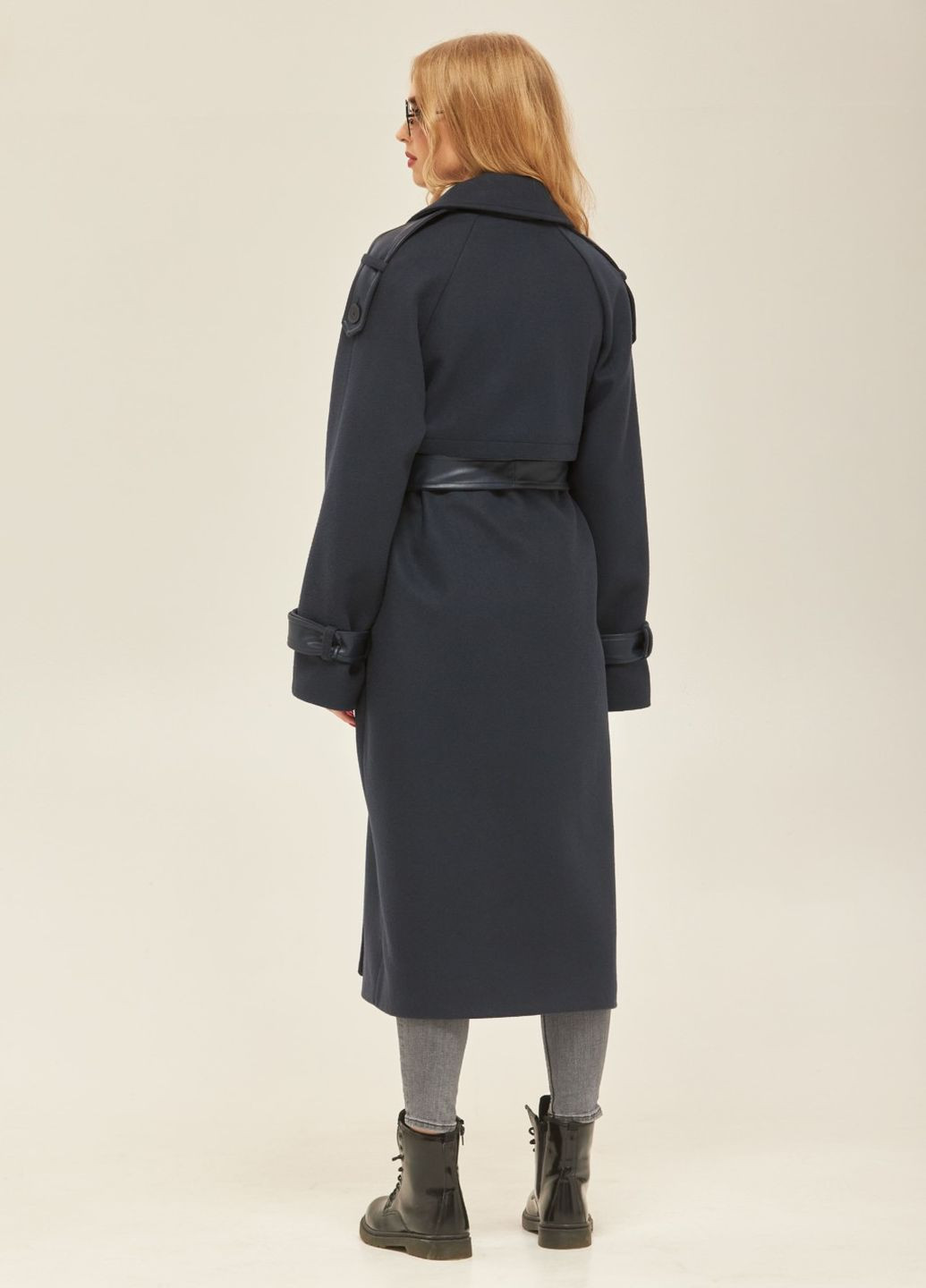 Синее демисезонное Пальто MN