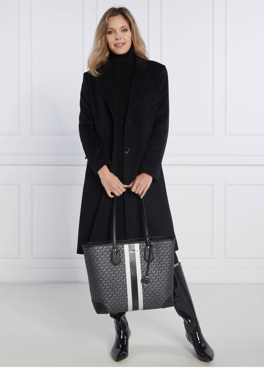 Сумка із косметичкой жіноча із еко шкіри Michael Kors LG TOTE (262672653)