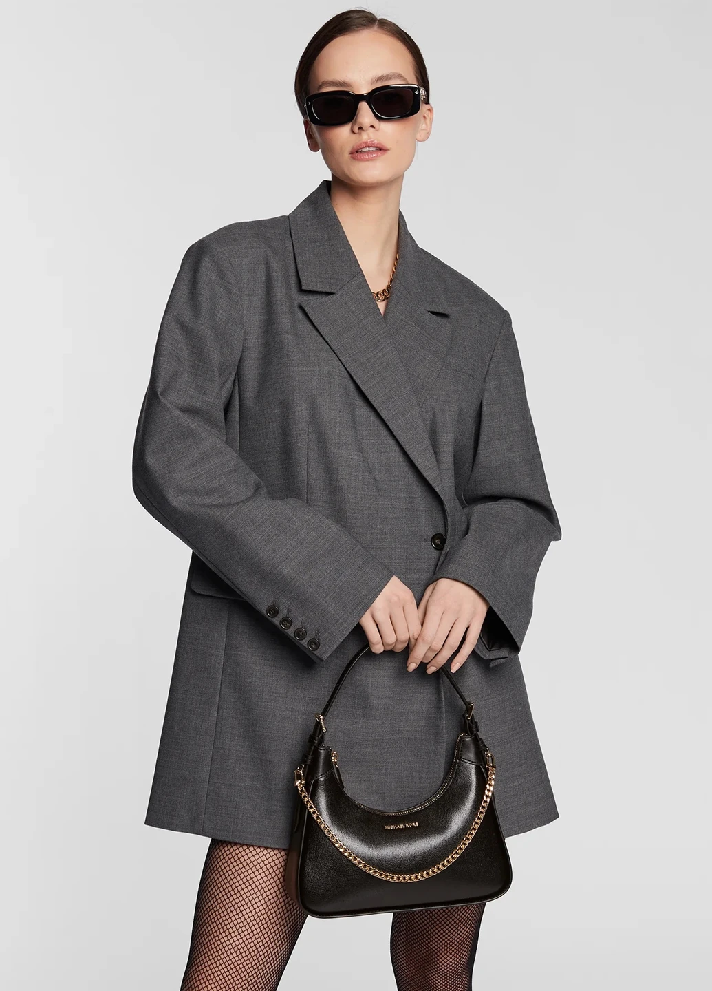 Сумка женская кожанная Michael Kors WILMA MD EW POUCHETTE (262672672)
