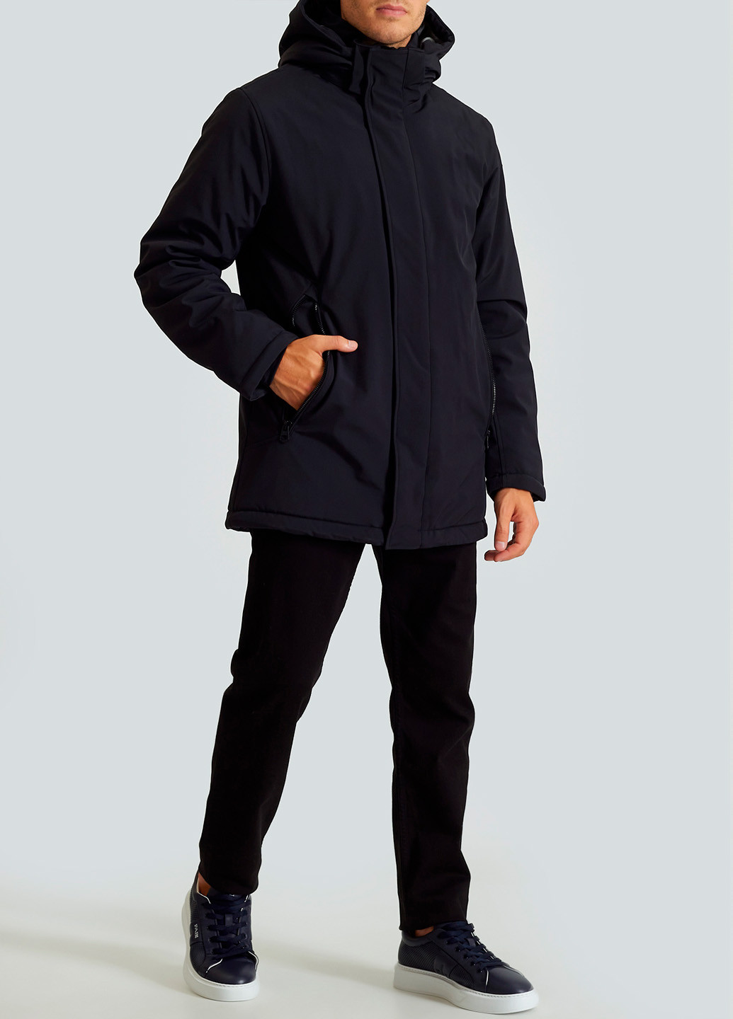 Черная зимняя куртка Fred Mello