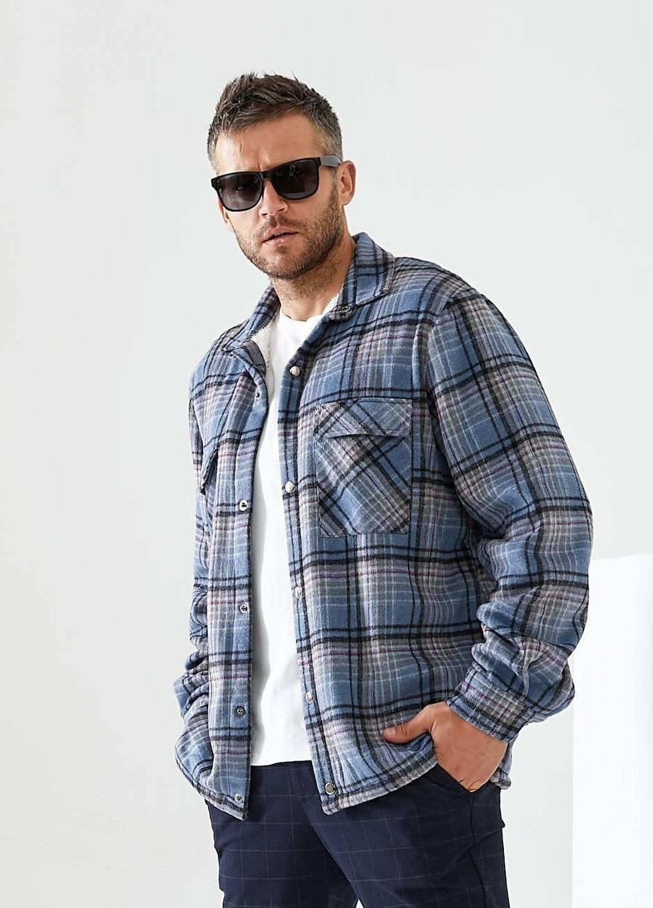 Синяя кэжуал рубашка Sofia