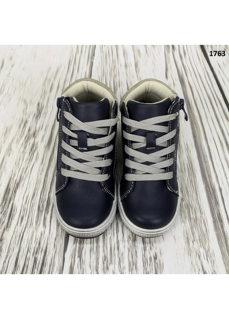 Синие повседневные осенние ботинки детские демисезонные для мальчика С.Луч