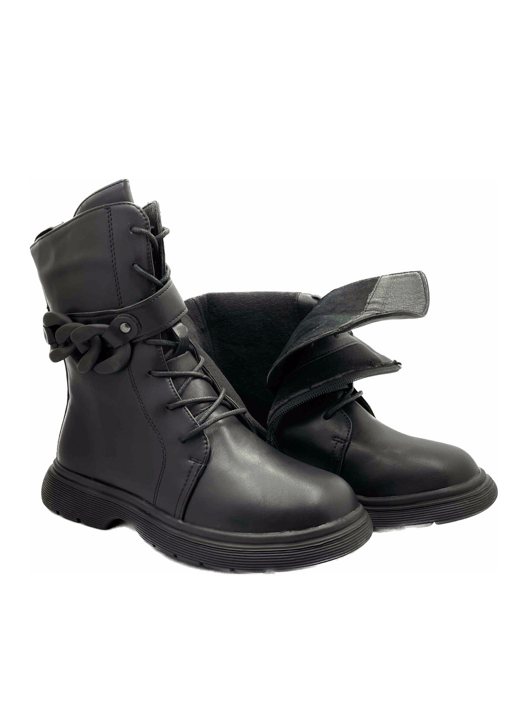 Черные повседневные осенние демисезонные ботинки Paliament