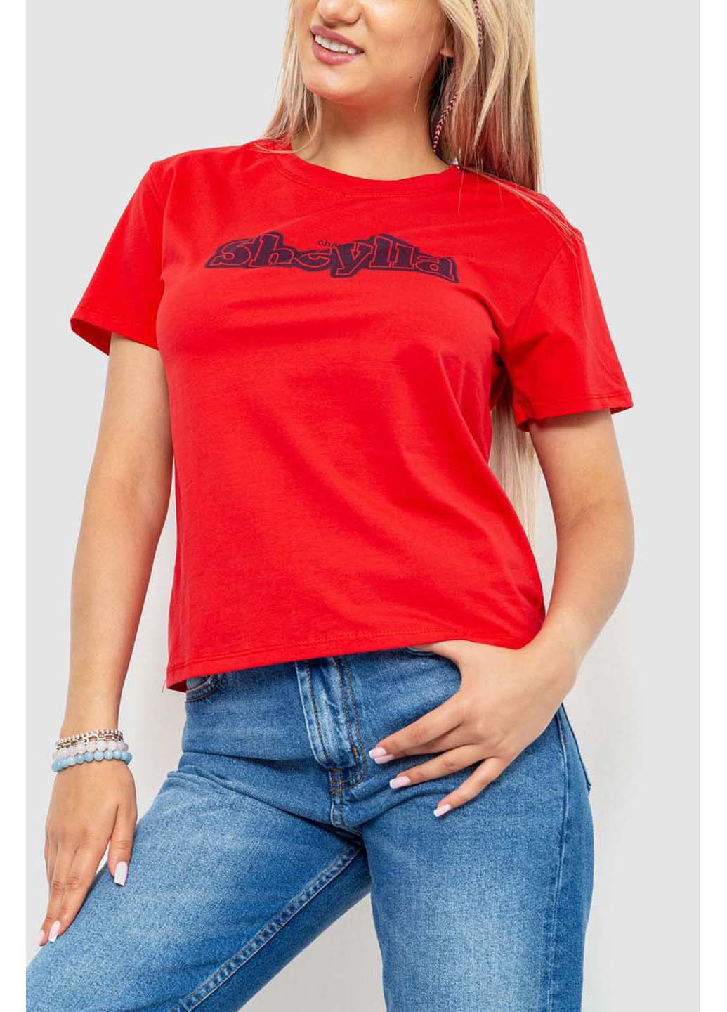 Красная летняя футболка Ager