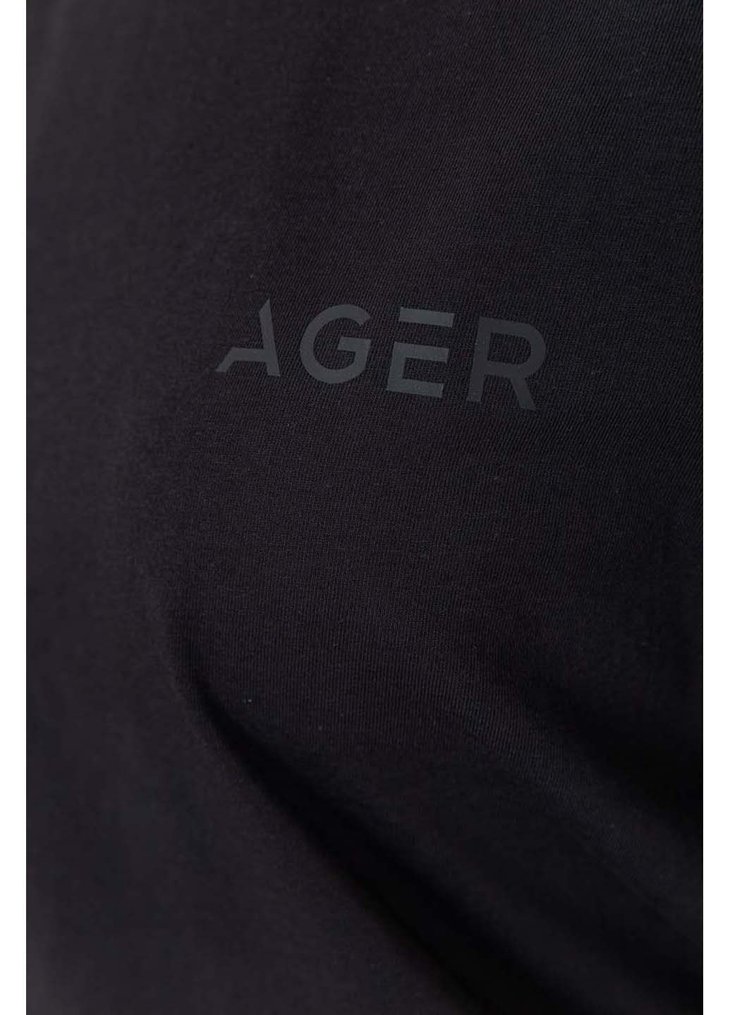 Черная летняя футболка Ager