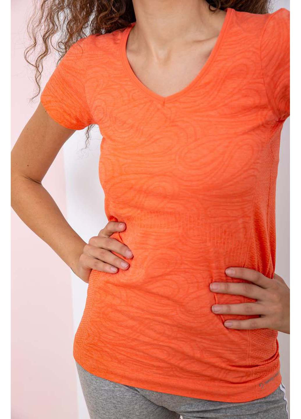 Оранжевая летняя футболка Ager