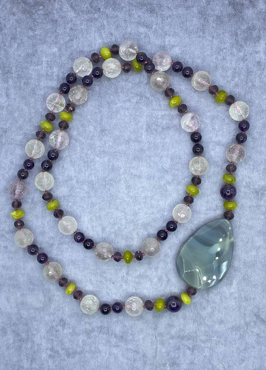 Бусы аметист 96 см No Brand (262822063)