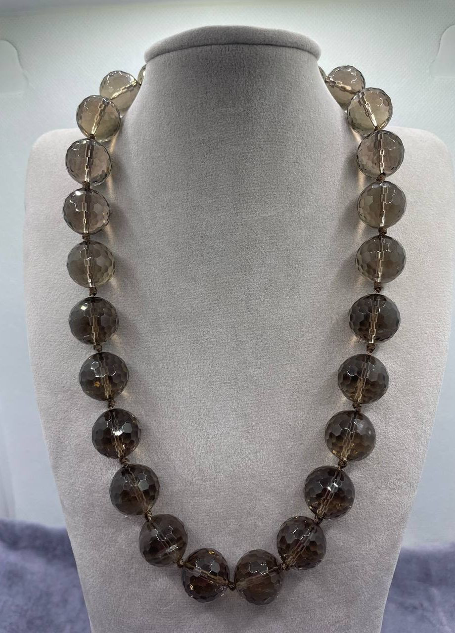 Бусы раухтопаз 45 см 16 мм No Brand (262822110)