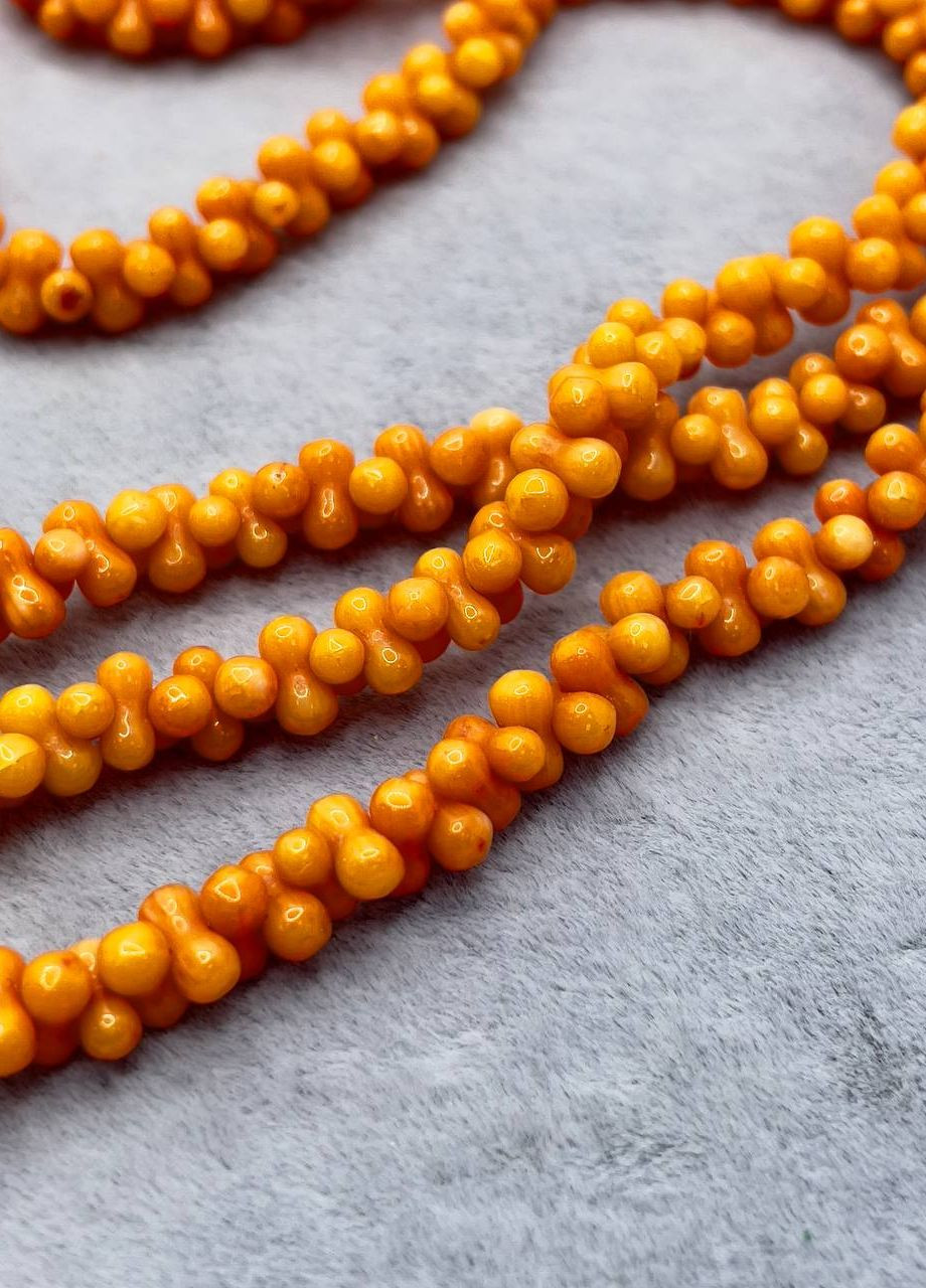 Колье натуральный коралл косточки 40 см No Brand (262821998)