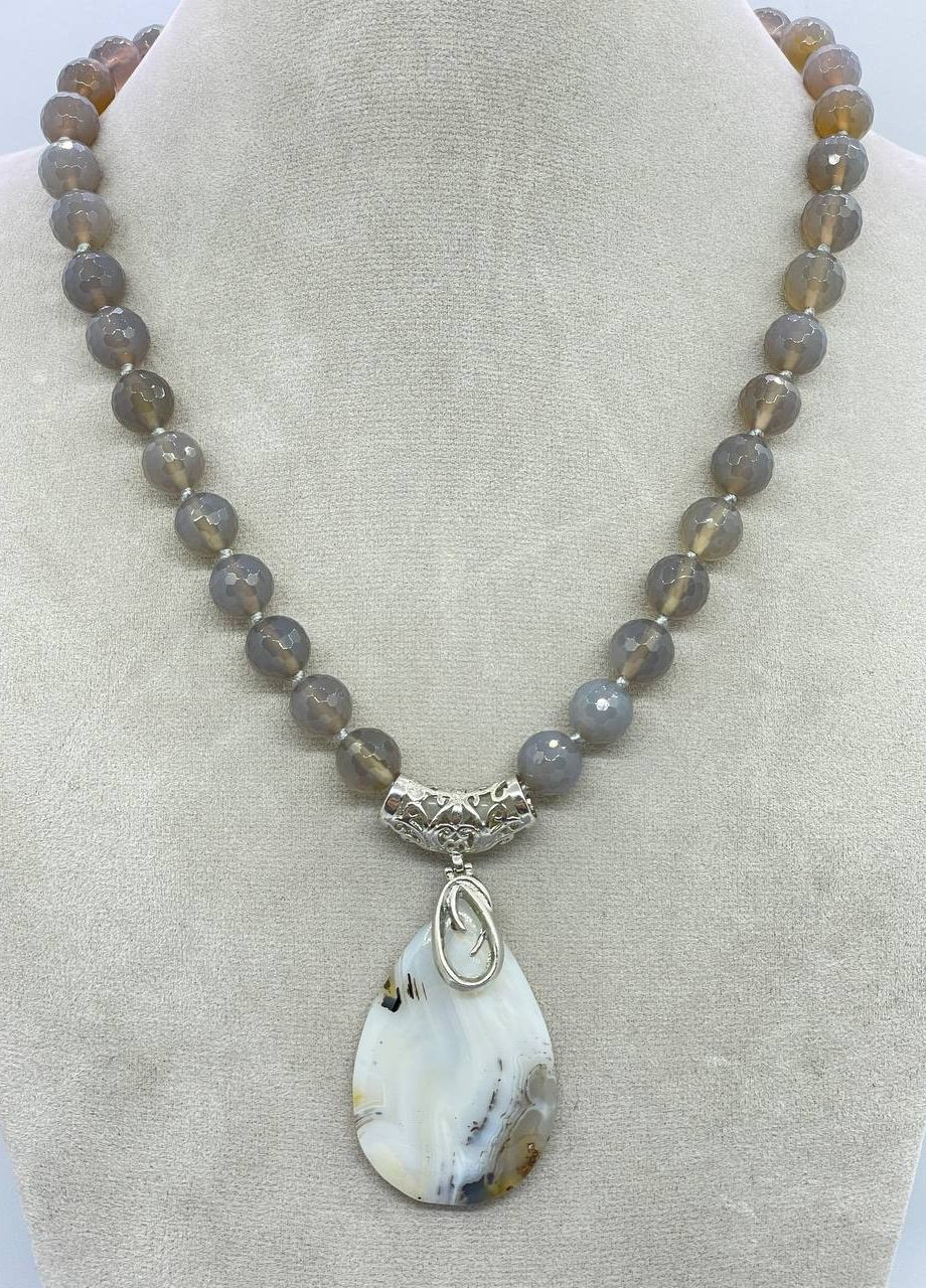 Агатовый бусы 45 см No Brand (262821872)