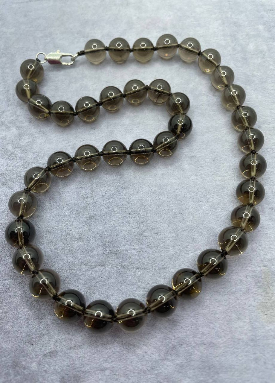 Бусы дымчатый кварц 10 мм 45 см No Brand (262821686)