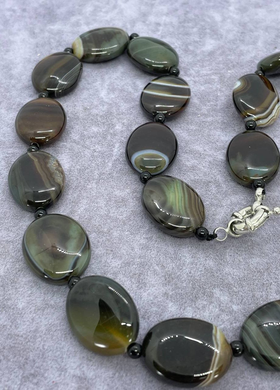 Бусы агат 45 см No Brand (262822146)