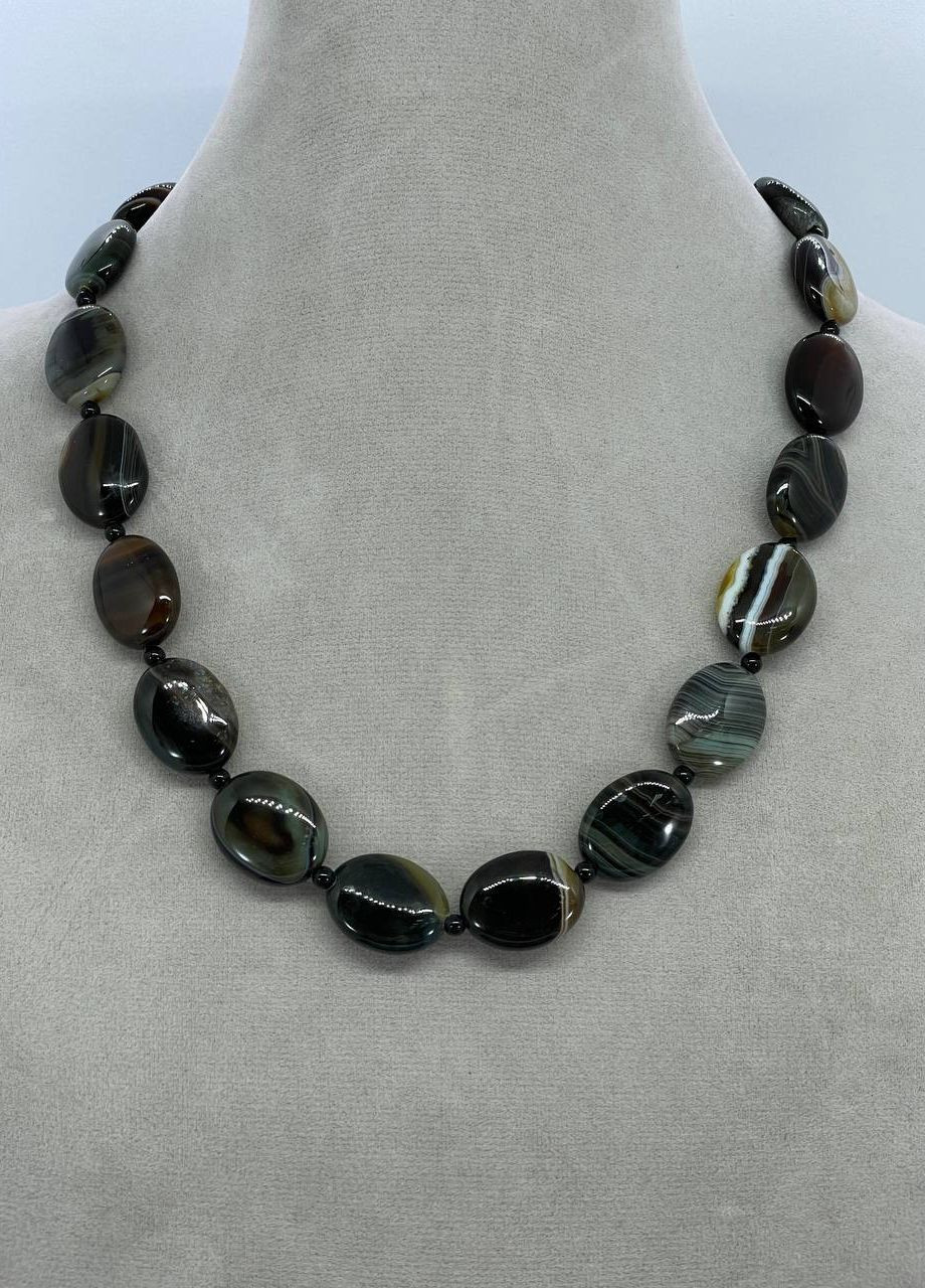 Бусы агат 45 см No Brand (262822146)