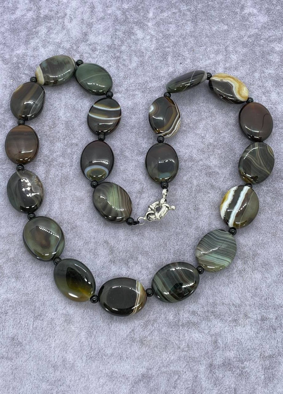 Бусы агат 45 см No Brand (262822146)