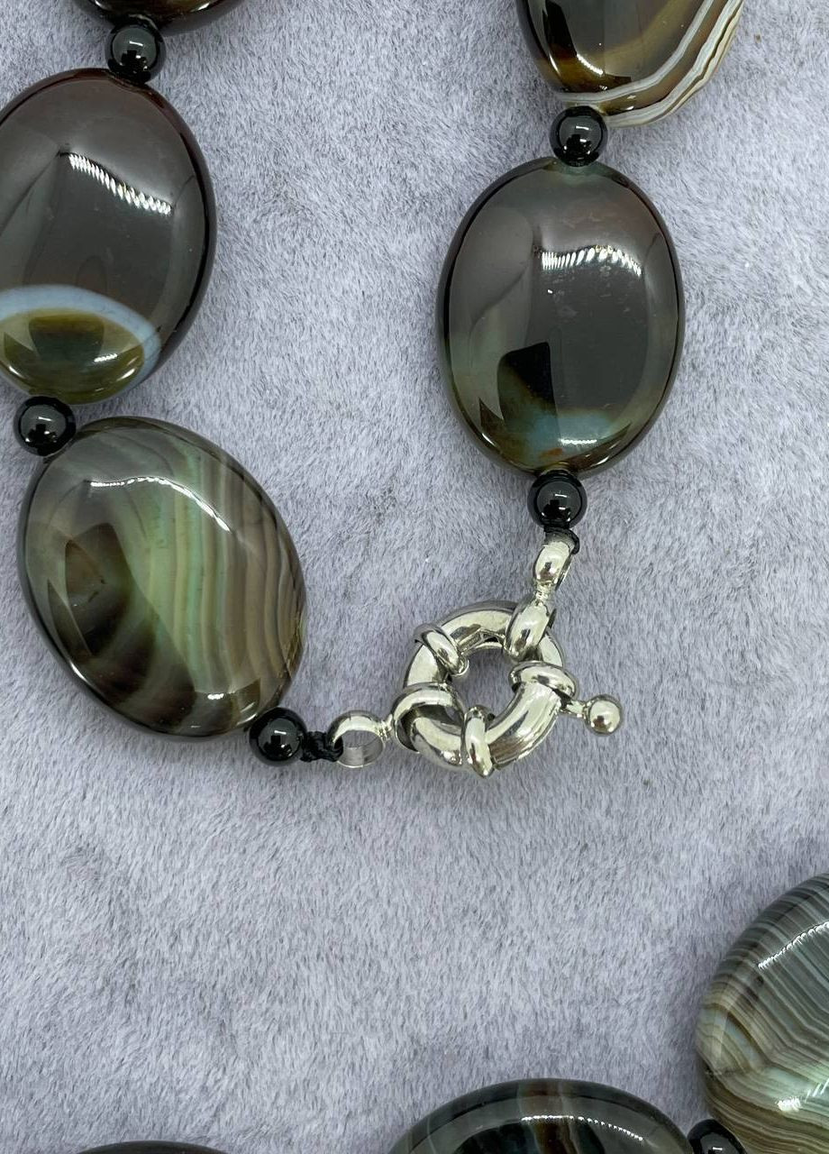 Бусы агат 45 см No Brand (262822146)