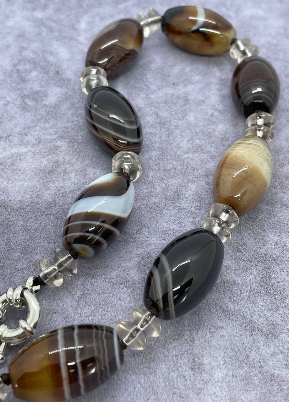 Бусы агат 45 см No Brand (262821880)