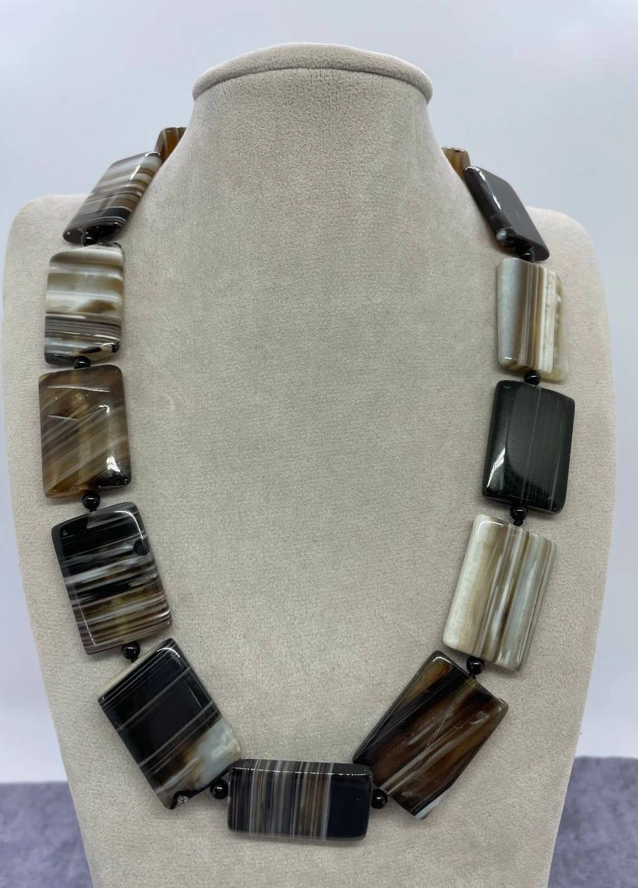 Бусы агат 45 см No Brand (262822081)