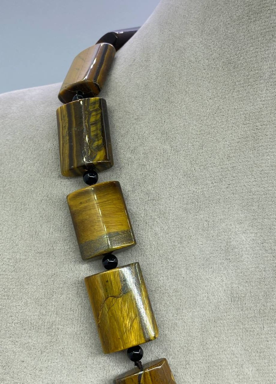 Бусы Тигровый глаз 50 см No Brand (262821613)