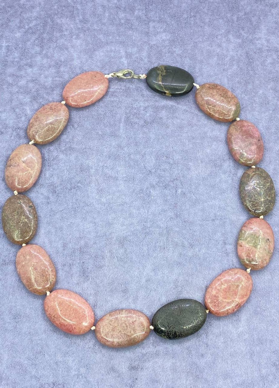 Намисто Родоніт 44 см No Brand (262821808)