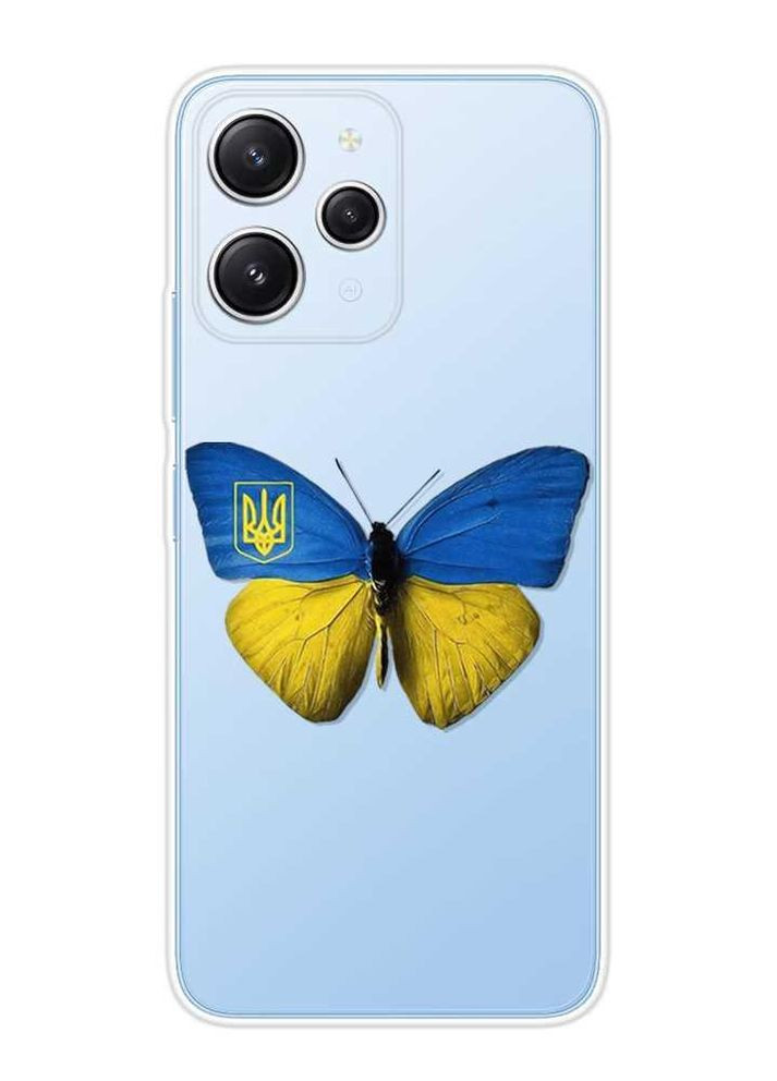 Прозрачный чехол на Xiaomi Redmi 12 :: Бабочка Украина (принт 255) Creative (262816779)