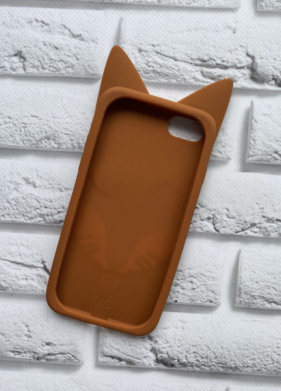 Силиконовый чехол для iPhone 7, 8 Лисичка коричневая Creative (262887809)