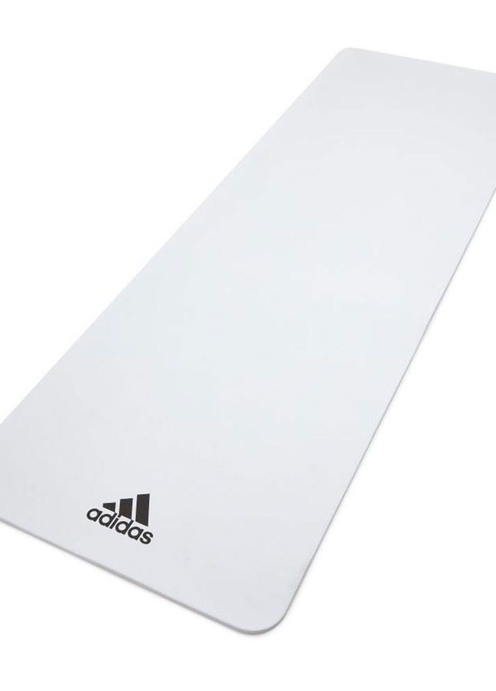 Коврик для йоги Yoga Mat белый Unisex 176 х 61 х 0,8 см adidas (262981887)