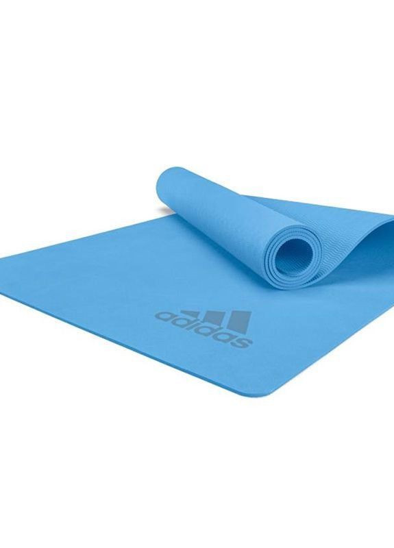 Коврик для йоги Premium Yoga Mat голубой Unisex 176 х 61 х 0,5 см adidas (262981886)