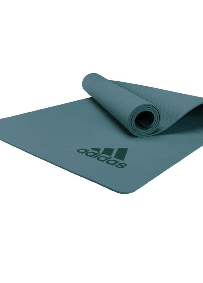 Килимок для йоги Premium Yoga Mat темно-зелений Unisex 176 х 61 х 0,5 см adidas (262981892)