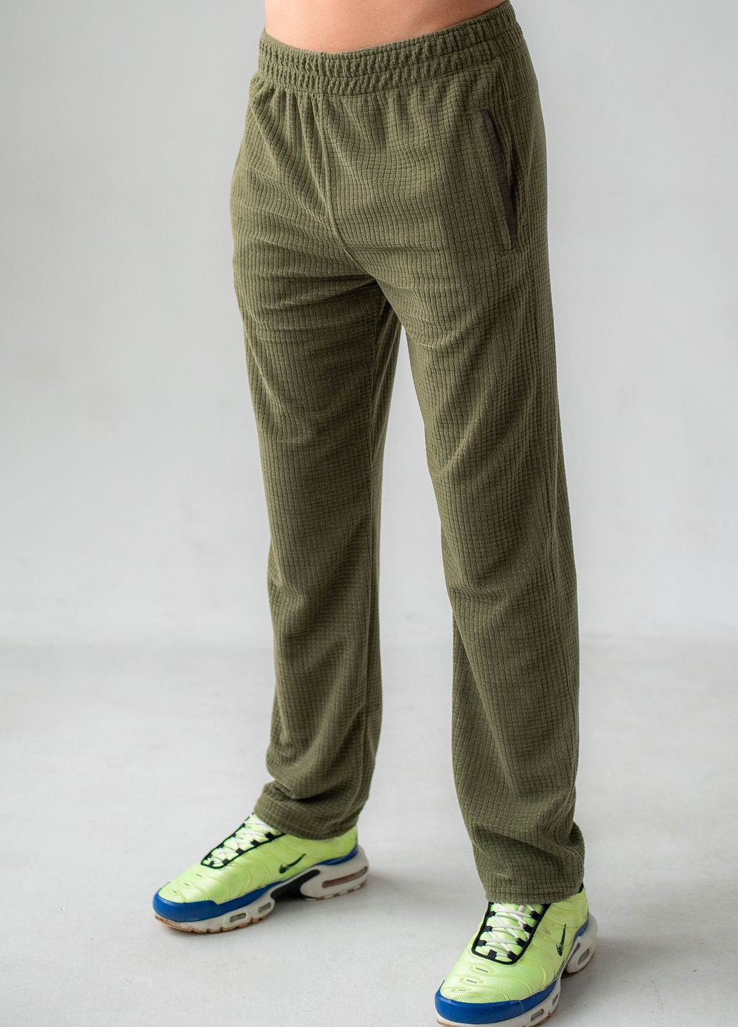 Зеленые повседневный демисезонные брюки GorLin