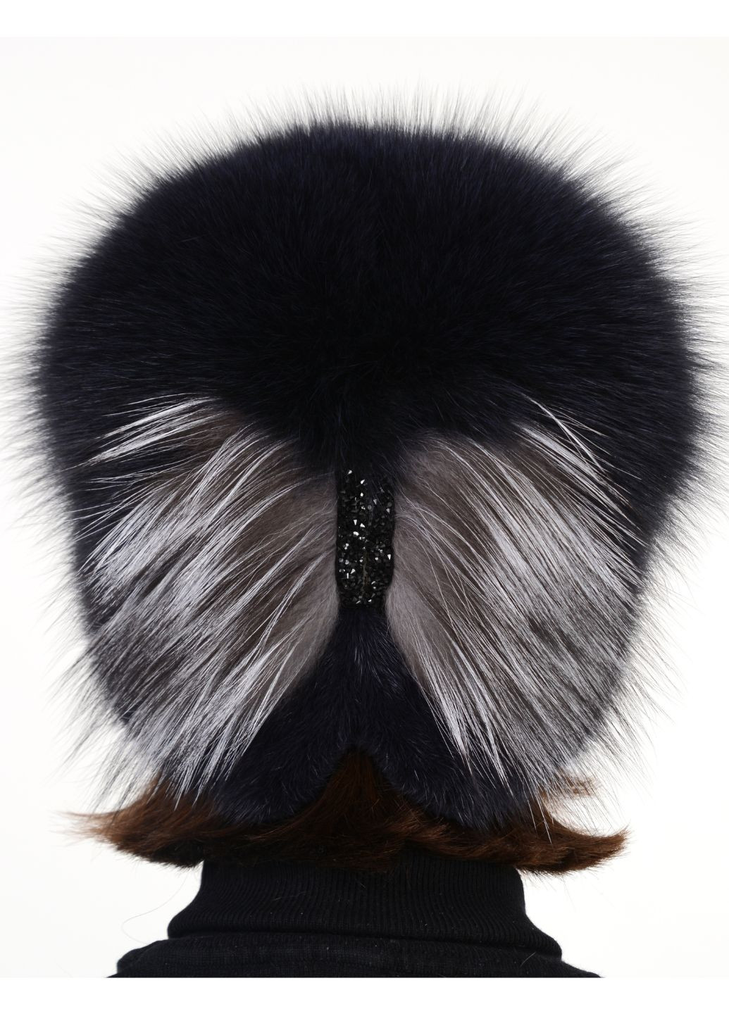 Женская меховая норковая вязаная шапка с помпоном Меховой Стиль колибри (262977398)