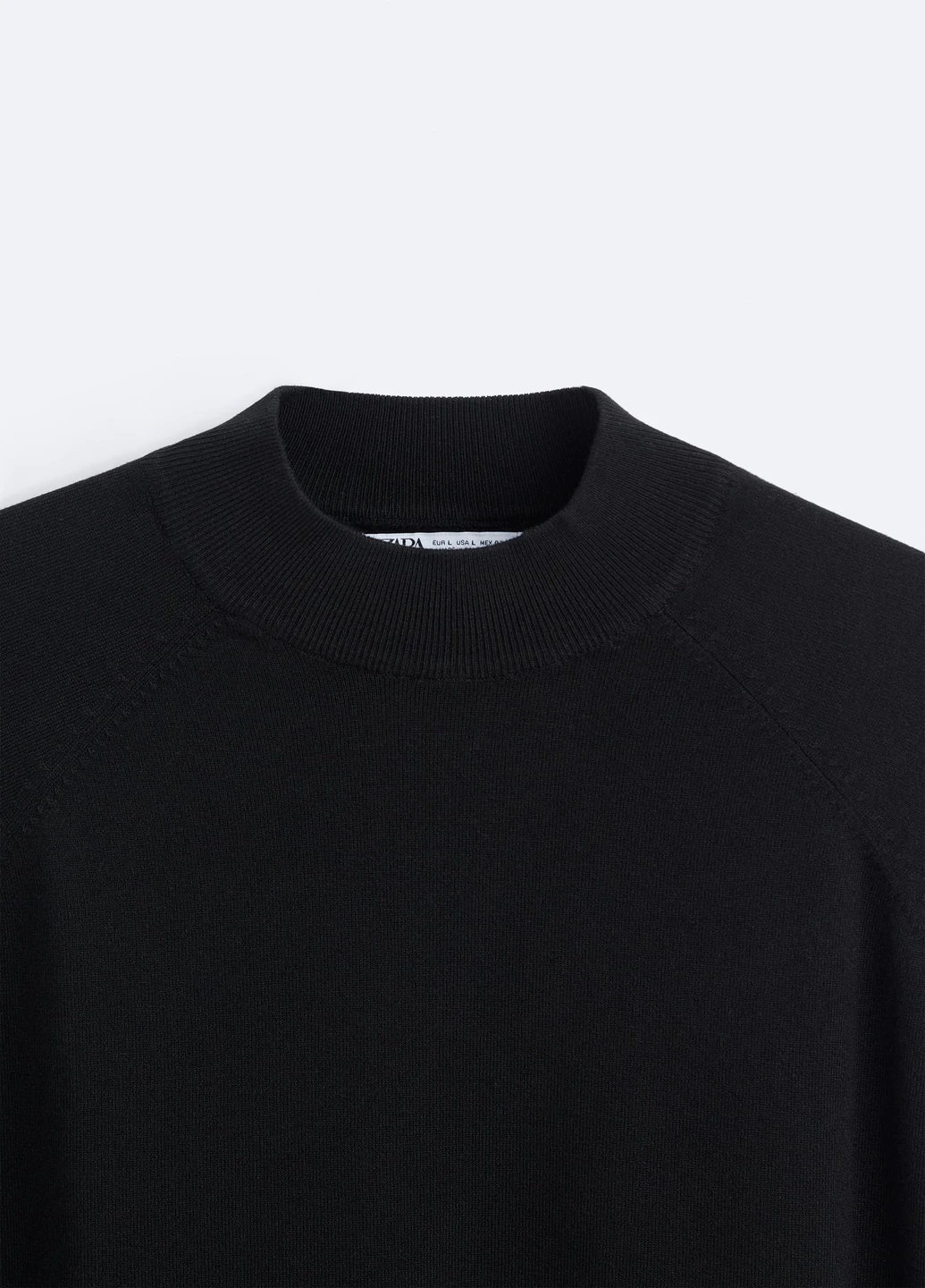 Черный демисезонный свитер Zara