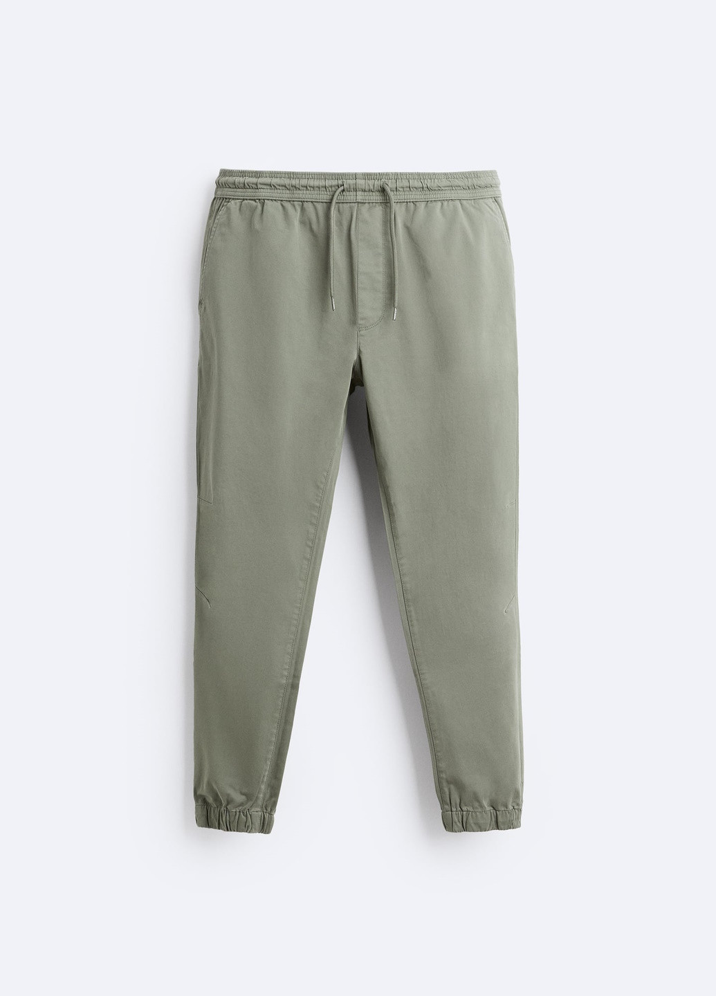 Серо-зеленые повседневный демисезонные брюки Zara