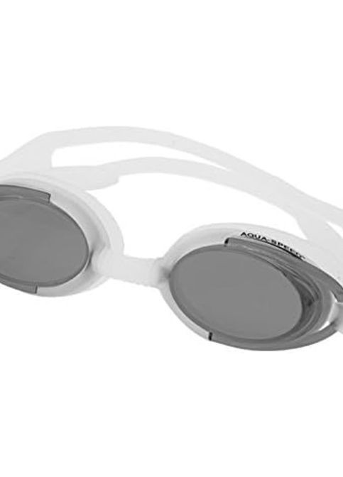 Очки для плавания MALIBU белый Unisex OSFM Aqua Speed (262981767)