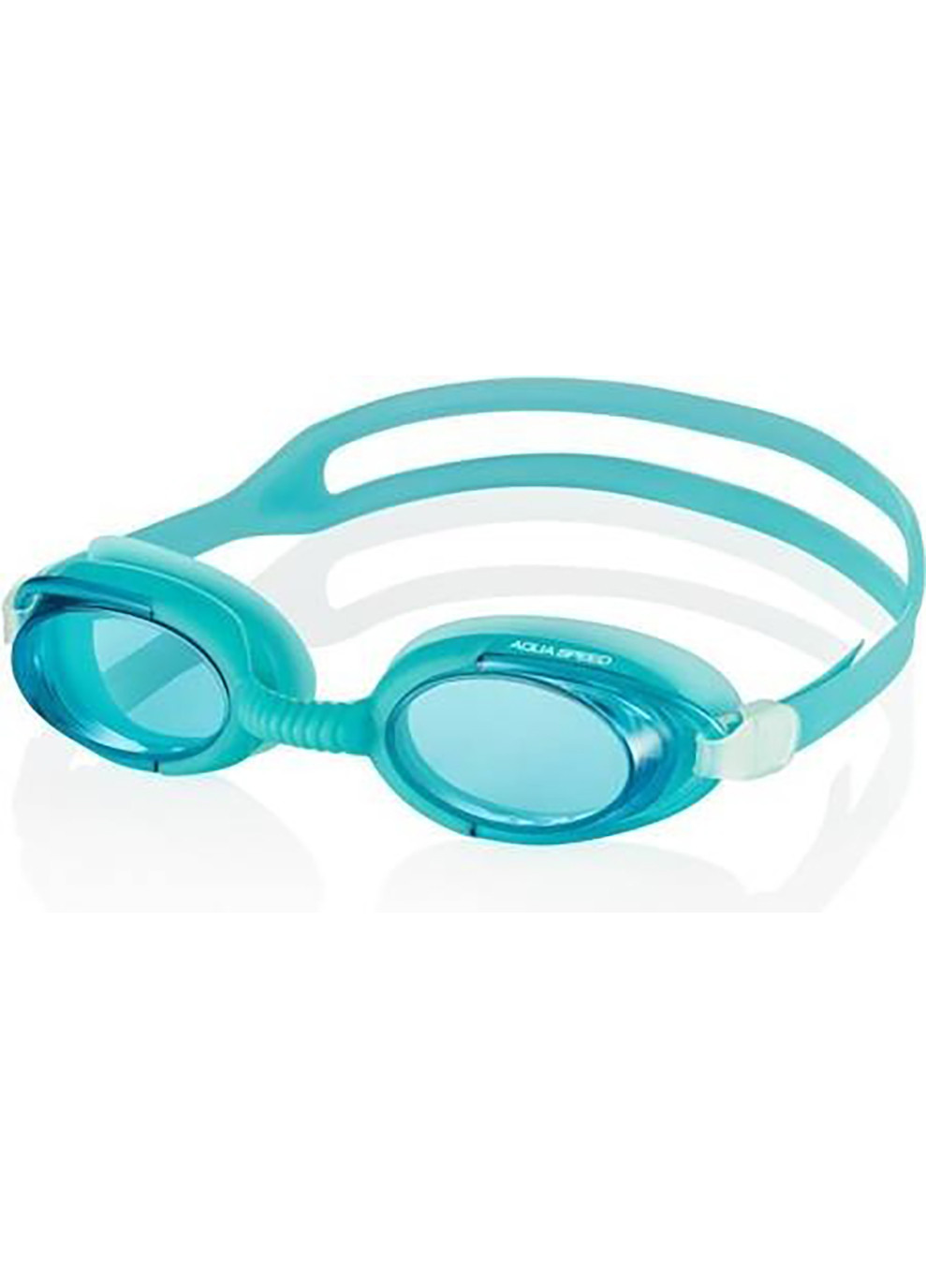Очки для плавания MALIBU бирюзовый Unisex OSFM Aqua Speed (262981820)