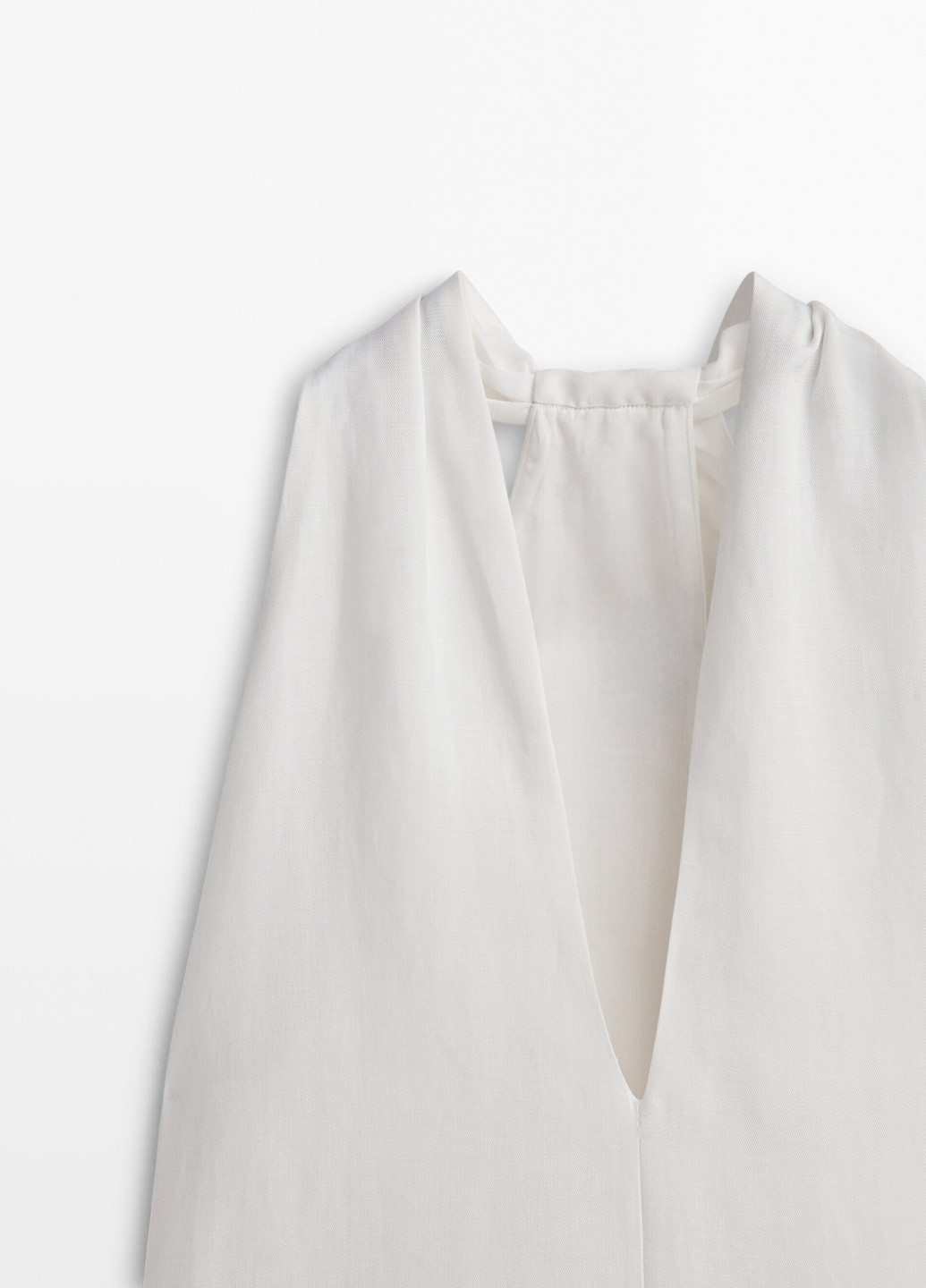 Молочна повсякденний сукня Massimo Dutti однотонна