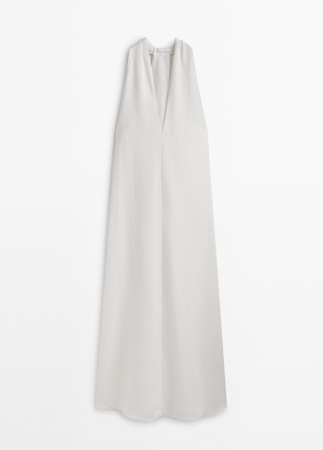 Молочна повсякденний сукня Massimo Dutti однотонна