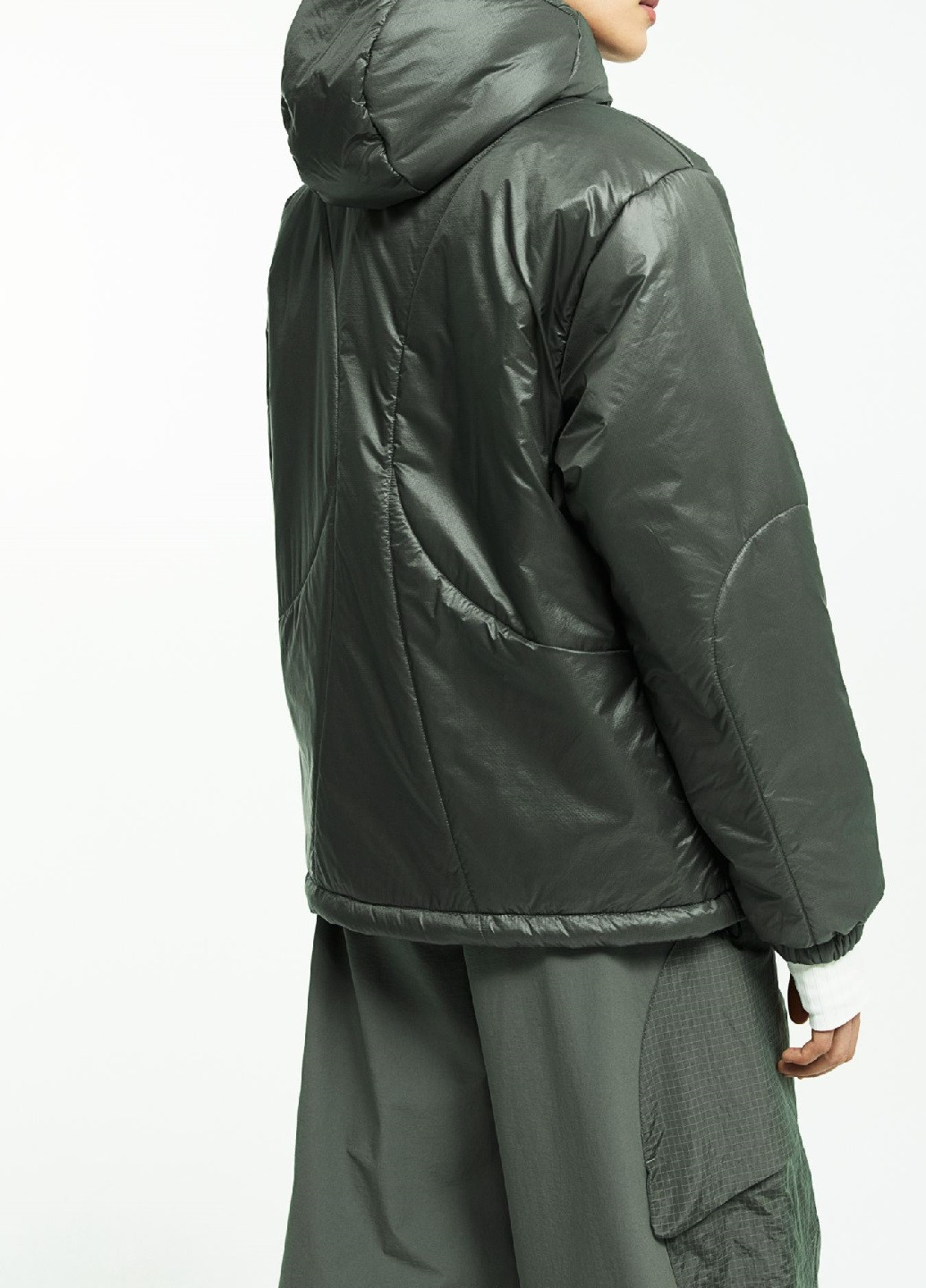 Темно-зеленая демисезонная куртка H&M