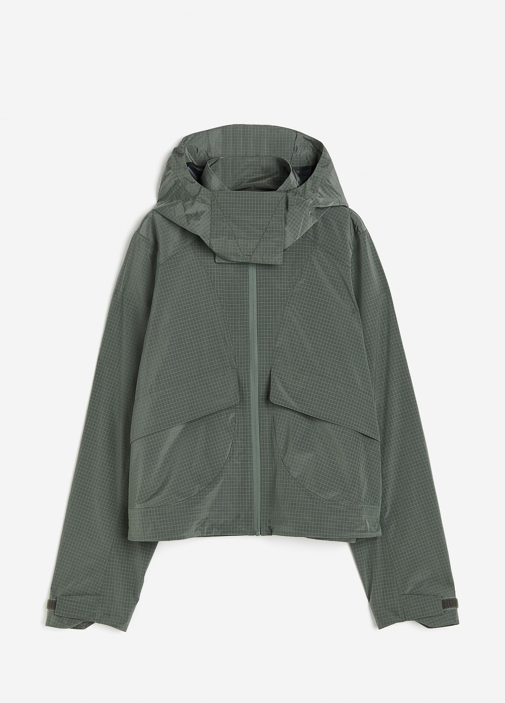 Темно-зелена демісезонна куртка H&M