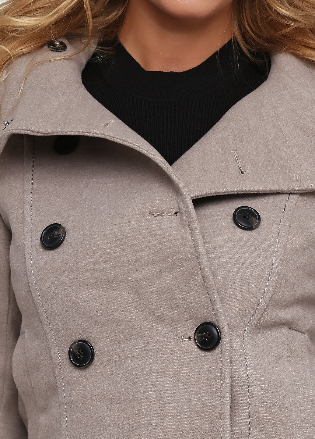 Темно-бежевое демисезонное Пальто пиджак H&M
