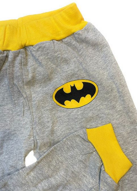 Серая всесезон детская пижама для мальчика бэтмен disney хлопковая рост 90 серый No Brand