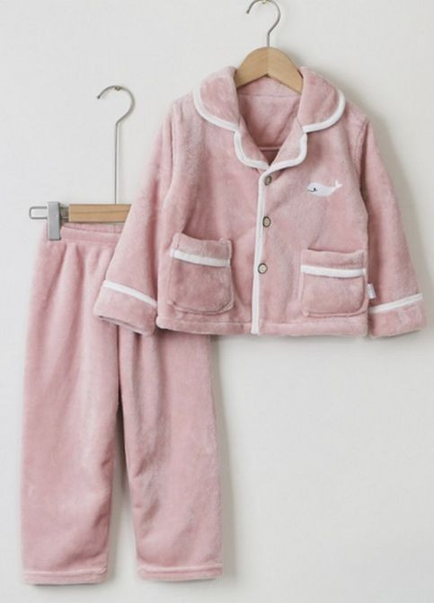 Розовая всесезон пижама детская теплая lali baby 110 розовый No Brand