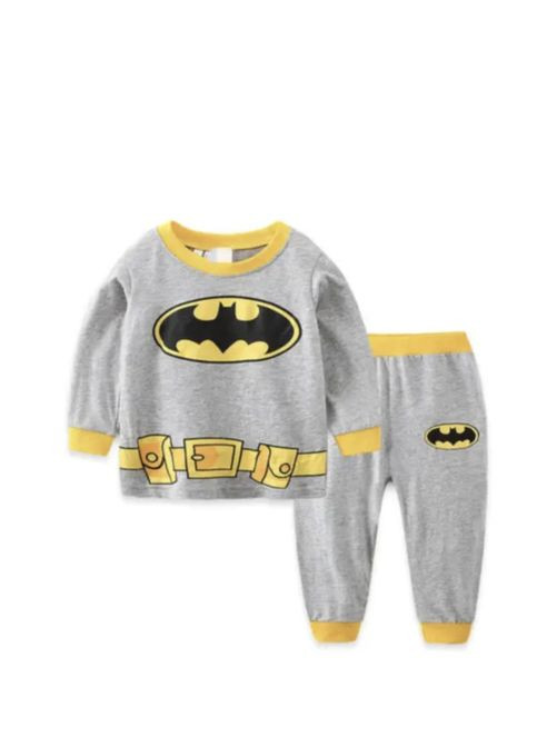 Серая всесезон детская пижама для мальчика бэтмен disney хлопковая рост 100 серый No Brand