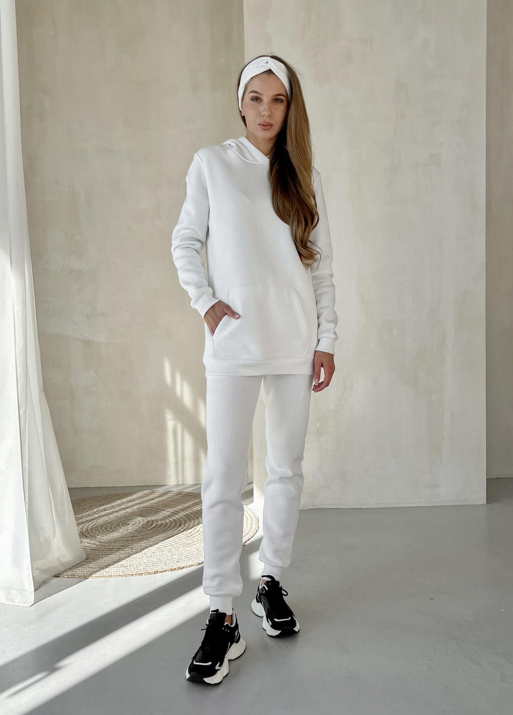 Теплый зимний женский спортивный костюм на флисе белый 100001027 Merlini бордо (263058927)