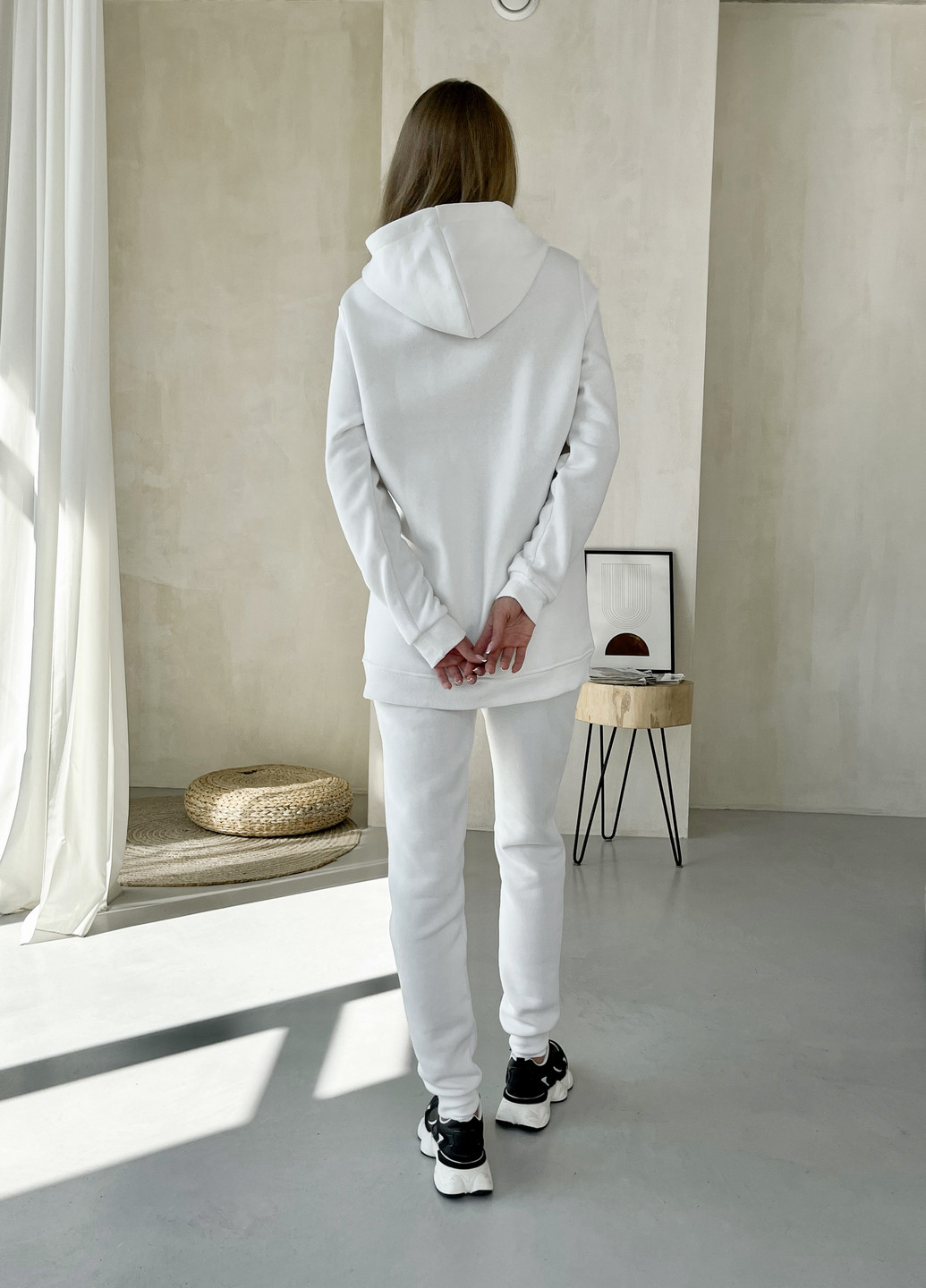 Теплый зимний женский спортивный костюм на флисе белый 100001027 Merlini бордо (263058927)