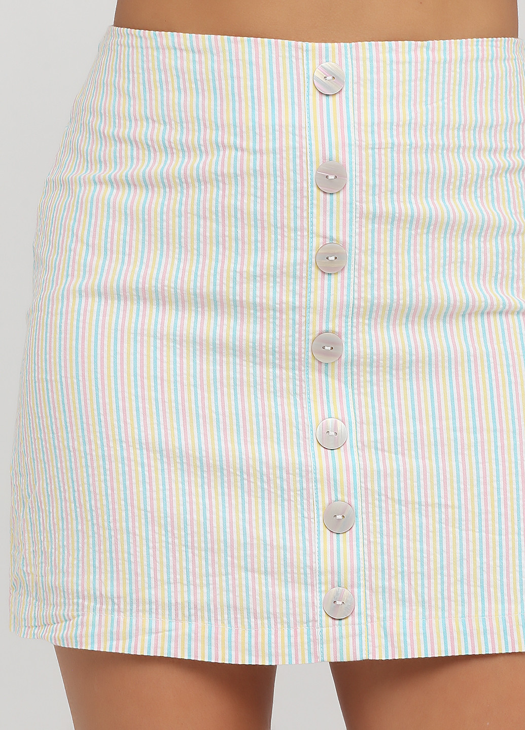 Белая кэжуал в полоску юбка C&A
